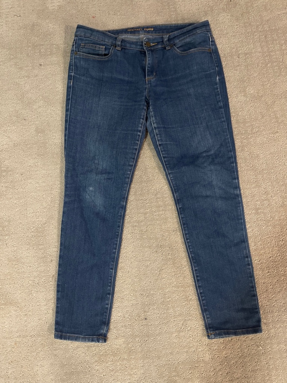Michael Kors sz 8 Women's Skinny Jeans mid wash distressed